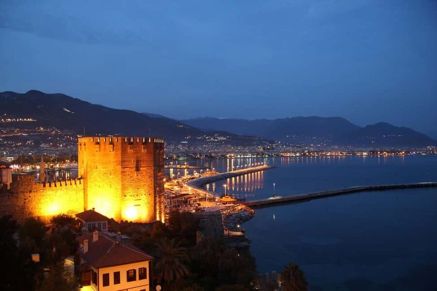 Alanya Night Tour: Castle, Cable Car & Cleopatra Beach - Key points at a glance