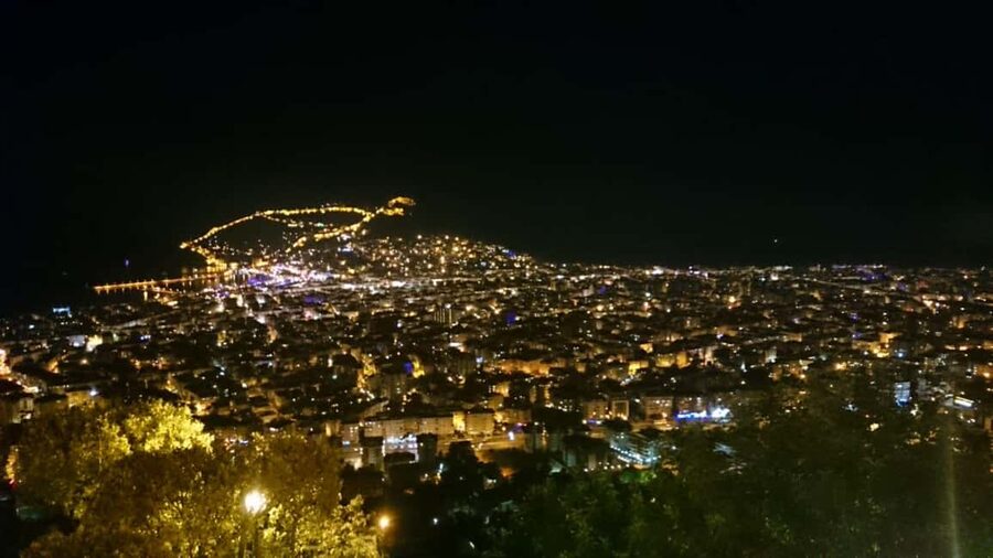 Alanya Night Tour: Castle, Cable Car & Cleopatra Beach - Alanya Panorama and the first city view