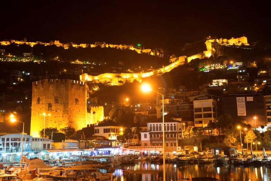 Alanya Night Tour: Castle, Cable Car & Cleopatra Beach - Meeting at Sherlock Restaurant at 17:00