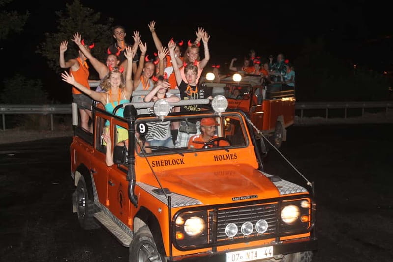 Alanya: Sunset Night Safari with Boat Trip with Dinner - The marina begins the two-hour boat trip