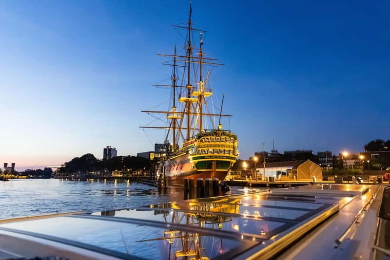 Amsterdam: Evening Cruise with Optional Wine and Snacks - The route through Amsterdam’s historic canal belt