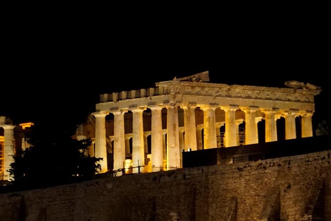 Athens By Night Private Tour - The Acropolis, seen from below and within