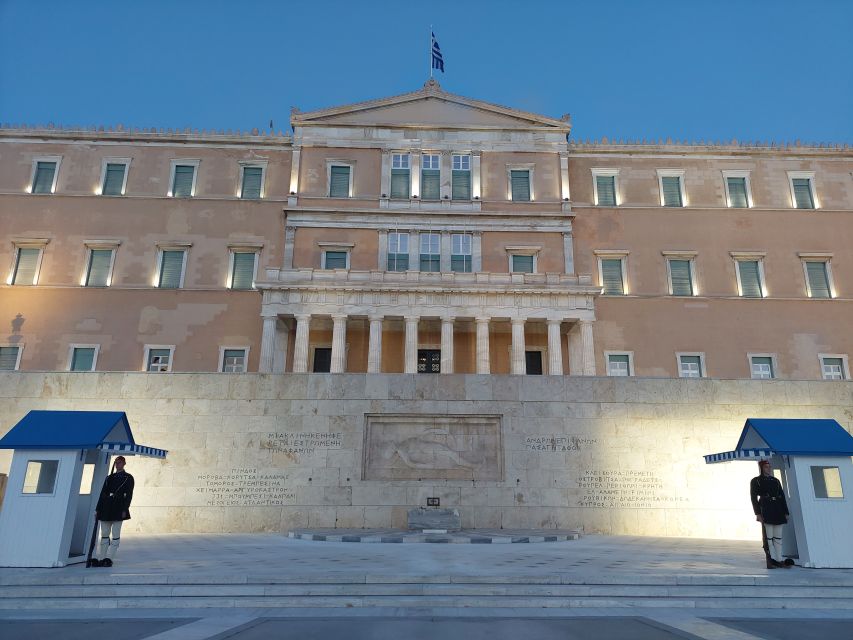 Athens: City Highlights Nighttime Walking Tour in Spanish - The Metropolitan Cathedral and Little Mitropolis