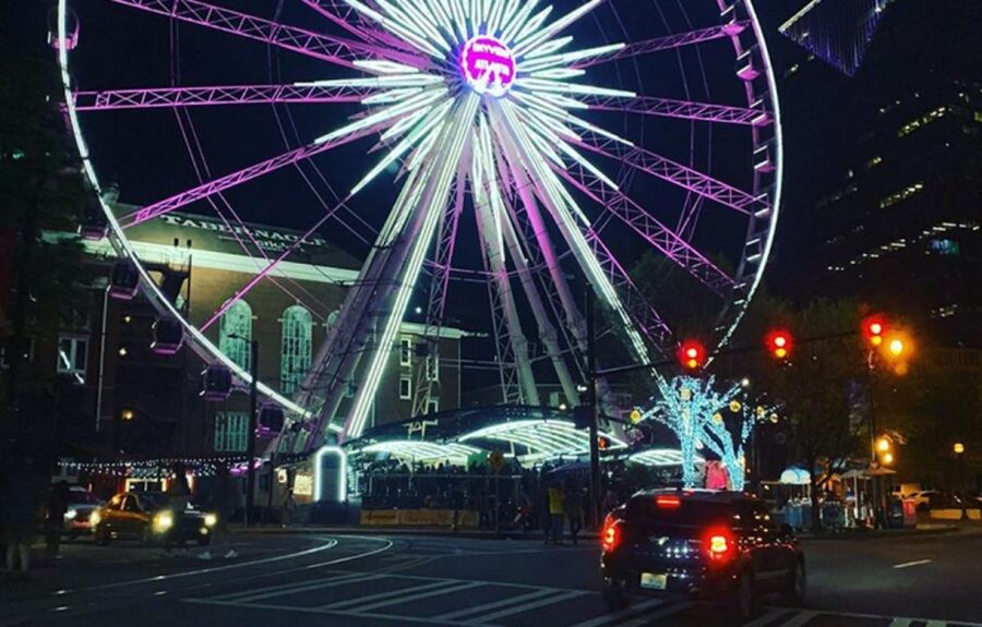 Atlanta: City Lights Night Tour with Photos & Dinner Stop - Ponce de Leon Avenue, Little Five Points, and local color