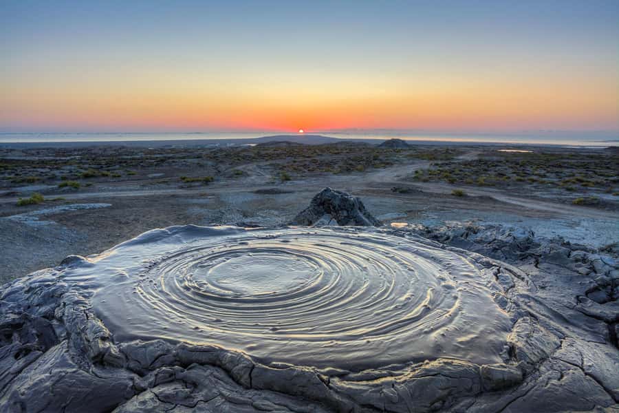 Baku:Gobustan Mud Volcanoes Temple & Entry tickets included - The 4x4 ride to the mud volcanoes