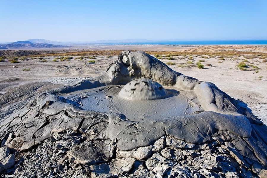 Baku:Gobustan Mud Volcanoes Temple & Entry tickets included - Yanar Dag and the blue fire