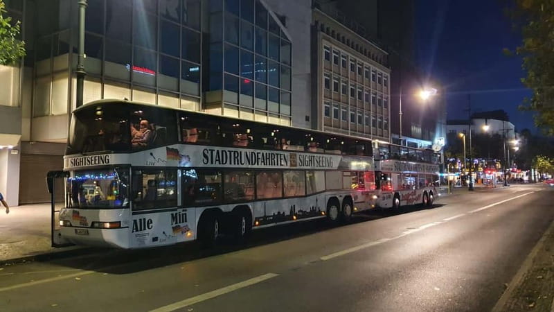 Berlin: Bus Tour by Night with Live Commentary - Through Tiergarten and toward Potsdamer Platz