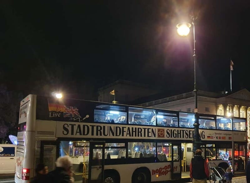 Berlin: Bus Tour by Night with Live Commentary - Friedrichstraße and the changing city center