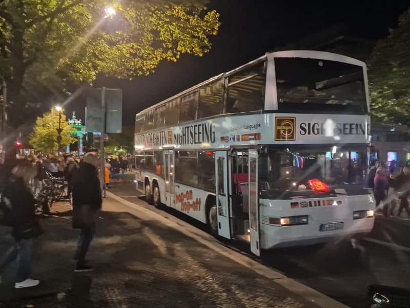 Berlin: Bus Tour by Night with Live Commentary - Starting on Kurfürstendamm