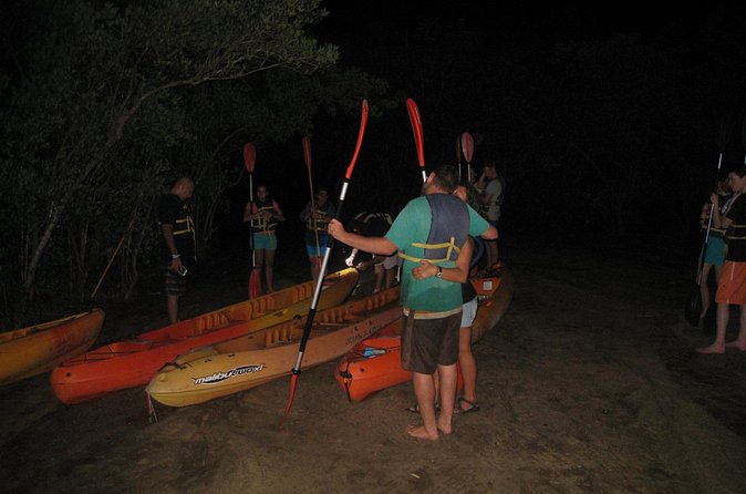 Bioluminescent Bay Kayak Trip from Vieques - Launching into a dark bay