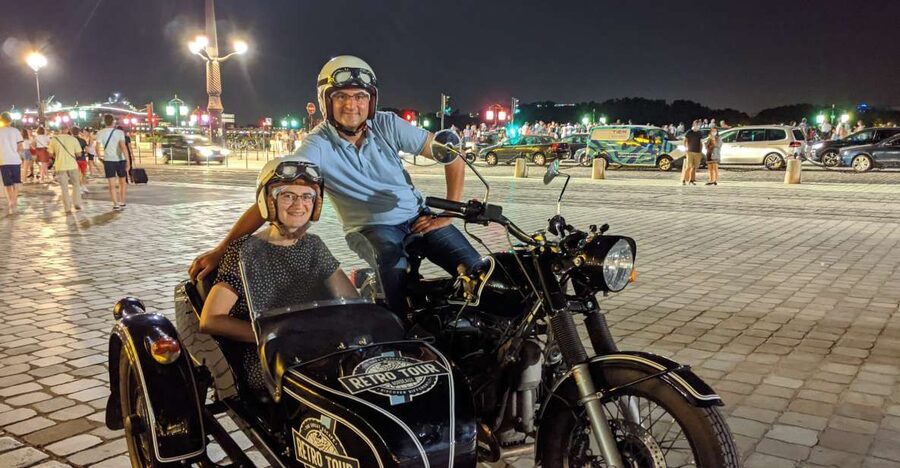 Bordeaux: Nighttime Sidecar Tour with Wine Tasting - Place de la Bourse and Bordeaux’s evening face