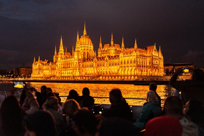 Budapest Danube River Sightseeing Night Cruise with Drink - Buda Castle and the Royal Palace from the water