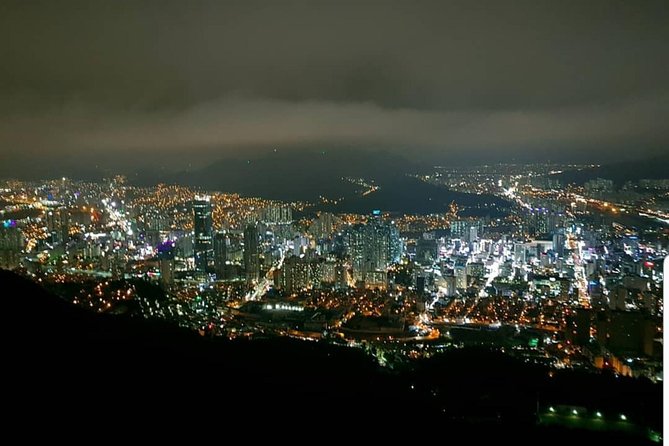 Busan Night Tour with Cruise & Fireworks Show - Hwangnyeongsan Mountain for the big city view