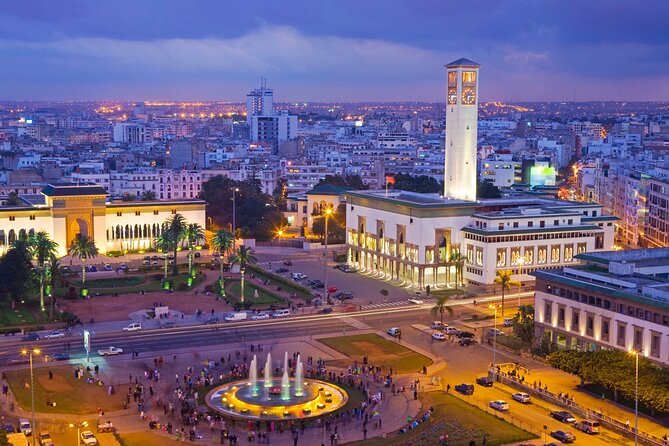 Casablanca City Night Tour and Traditional Moroccan Dinner - Twin Center and modern Casablanca