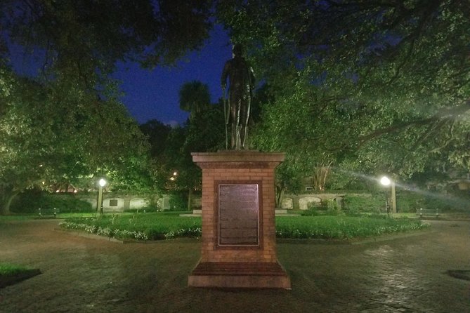 Charleston's Pleasing Terrors Night-Time Walking Ghost Tour - The final church stop near St. Philip’s