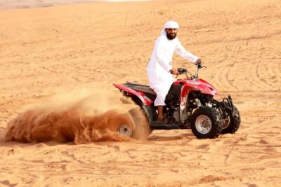 Desert Thrills: Evening Safari with Quad Bike & Camp Activities
