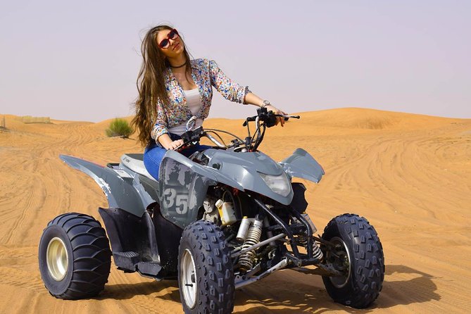 Desert Thrills: Evening Safari with Quad Bike & Camp Activities - BBQ buffet and live shows