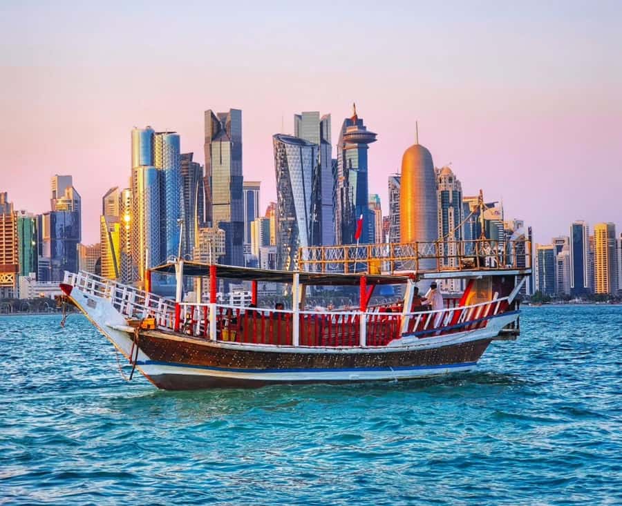 Doha: Arabic Dhow Cruise with Dinner, Tea & Coffee - Dinner, Arabic Tea, and Coffee on Board