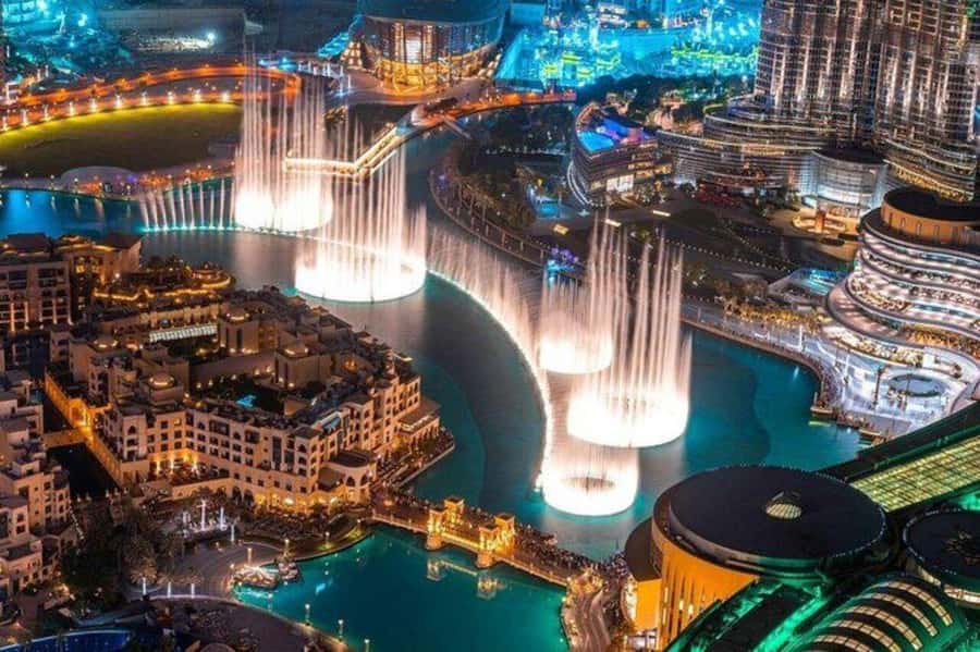 Dubai: Nighttime Guided City Tour by Van & Blue Water Island - Burj Khalifa and the Downtown lights