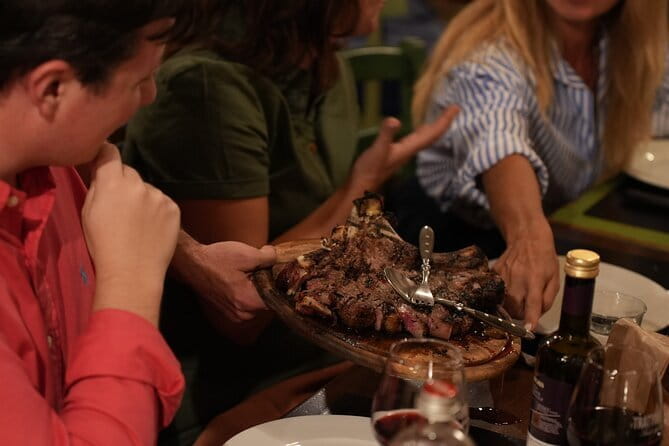 Florence Evening Food Tour with Florentine Steak & Tuscan Wine - Via dei Neri brings cured meats, cheese, and seasonal Tuscan food