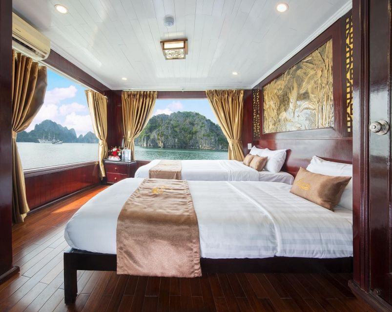 From Hanoi: Ha Long - Bai Tu Long Bay 2-Day 1-Night Cruise - Your first afternoon: lunch, kayaking, and Cap La Island