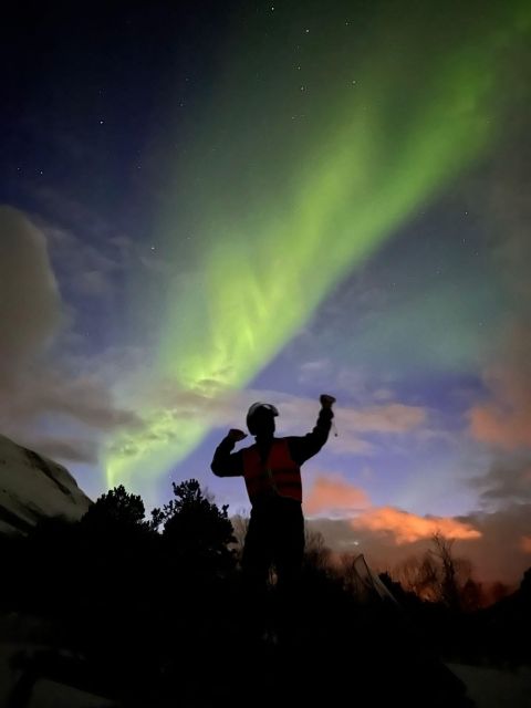 From Tromso: Arctic Wilderness Snowmobile Evening Tour - Dinner at the basecamp