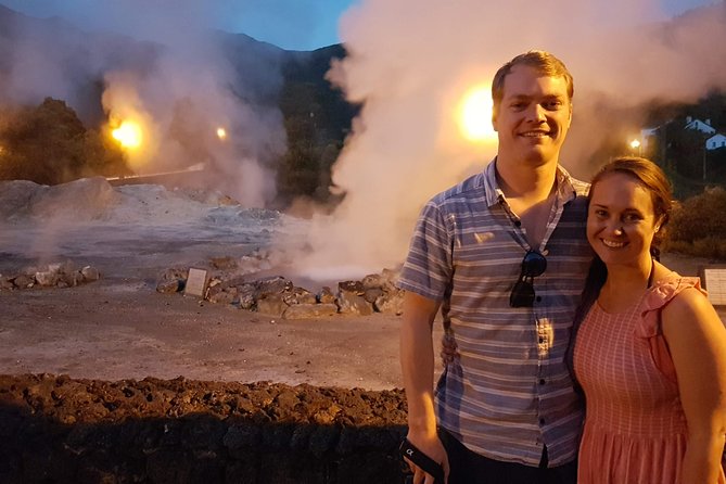 Furnas Night-Time Experience with Thermal baths and Dinner - Poça da Dona Beija at night