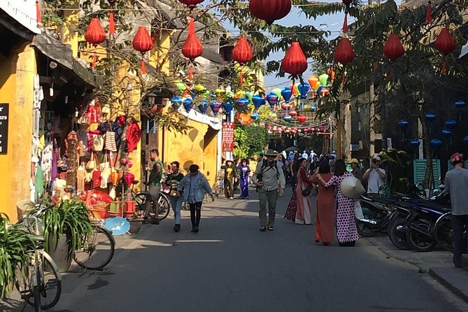 Guided Tour to Marble Mountains & Hoi An Walking Tour , Night Market, Boat Ride - Hoi An Night Market after dark