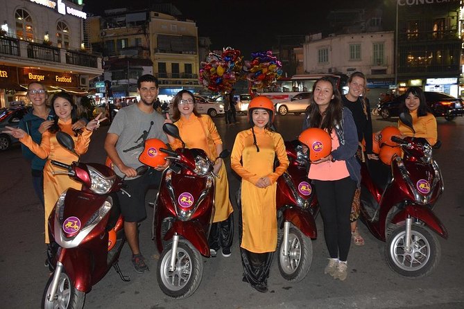 Hanoi Motorbike Tours Led By Women: Hanoi By Night Foodie Motorbike Tours - Train Street, egg coffee, and a final sweet bite