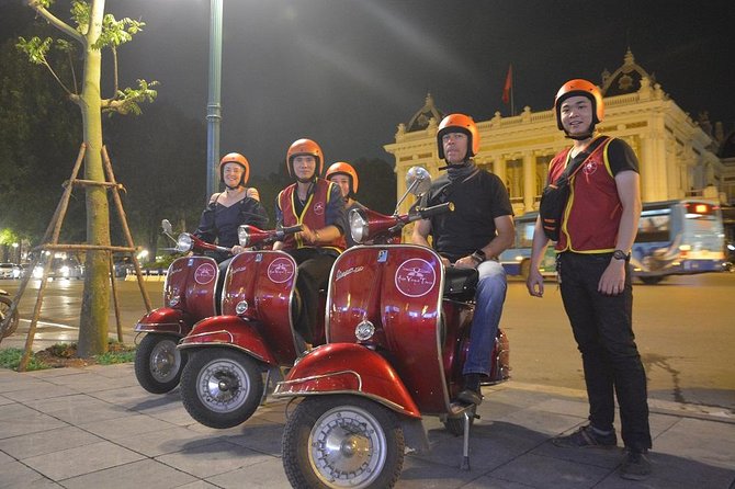 Hanoi Vespa Tours: Hanoi After Dark Vespa Food Tours - Banh cuon near the Opera House