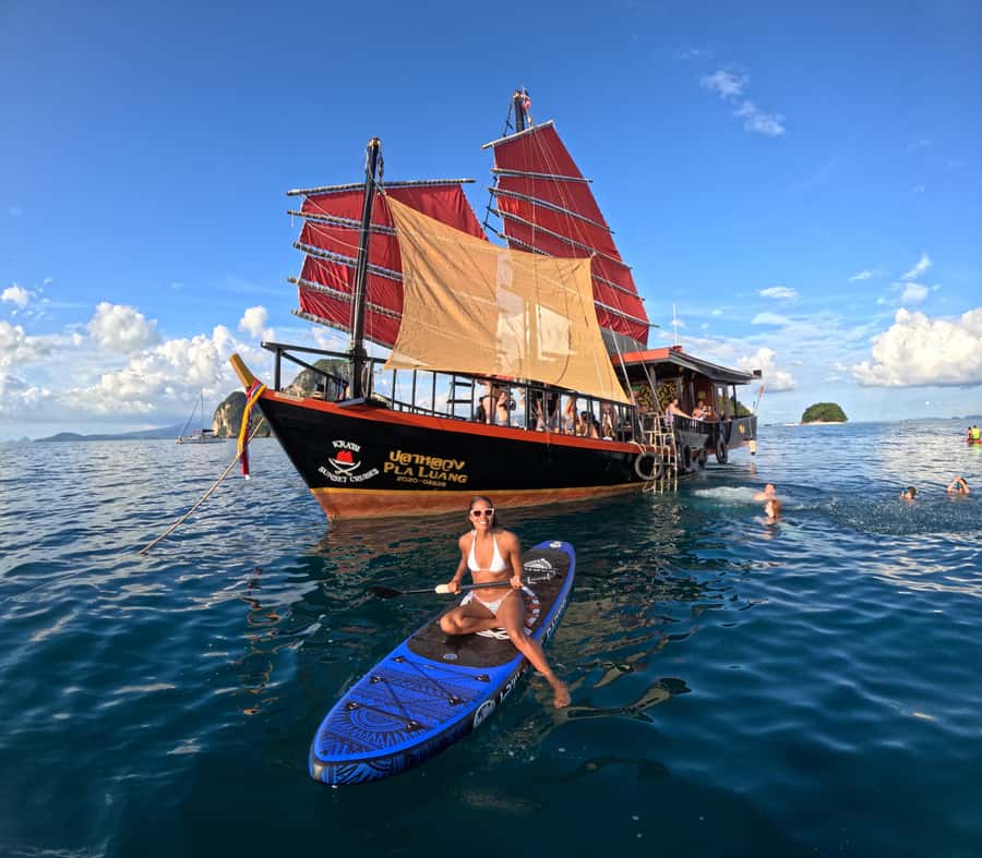 Krabi: 4-Island Sunset Snorkeling Tour & Bioluminescent Swim - Why the wooden junk changes the whole day