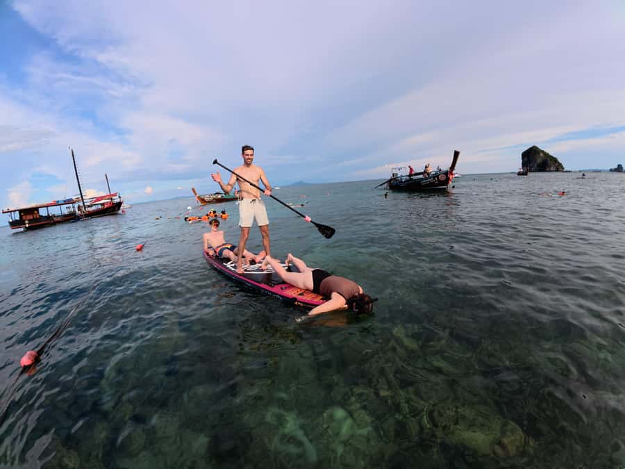 Krabi: 4-Island Sunset Snorkeling Tour & Bioluminescent Swim - Chicken Island brings more time and choice