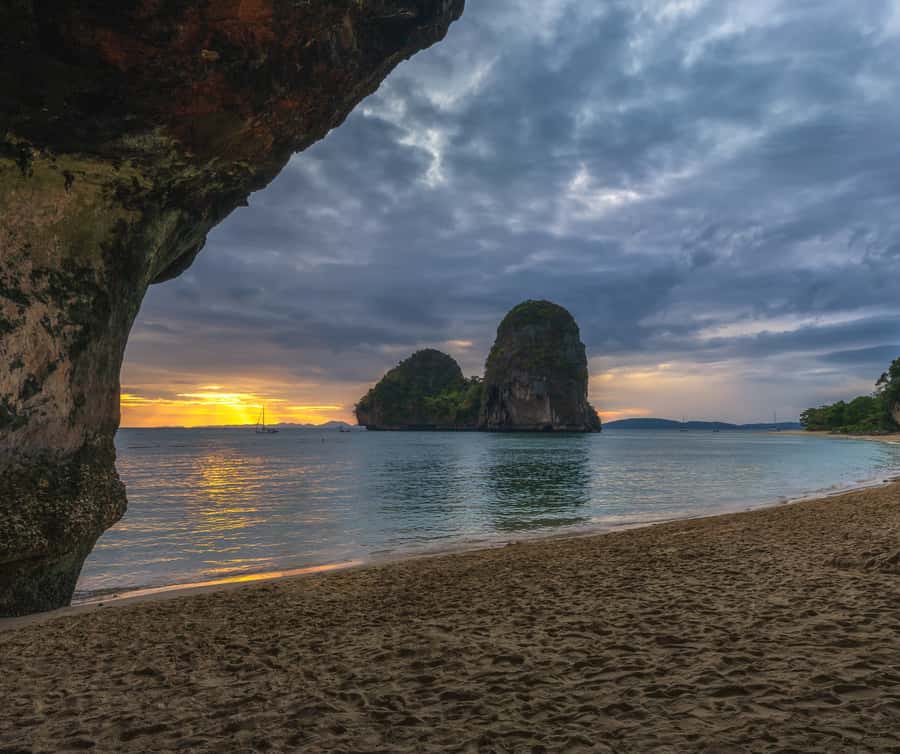 Krabi: Bioluminescent Plankton, Snorkeling & Sunset Tour - Phra Nang Cave Shrine gives you a quick first look