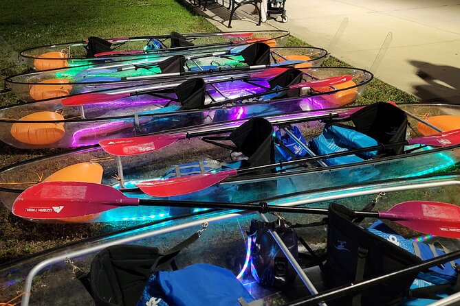 L.E.D. Light Kayak Miami City Lights - A colorful start on the Miami River
