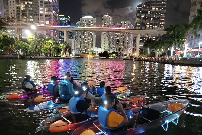 L.E.D. Light Kayak Miami City Lights - The physical side: easy to join, harder to coast