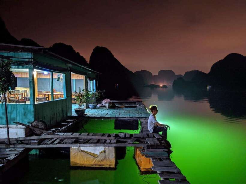 Lan Ha Bay: Bioluminescent Plankton Kayak Tour from Beo Pier - Getting comfortable in the kayak