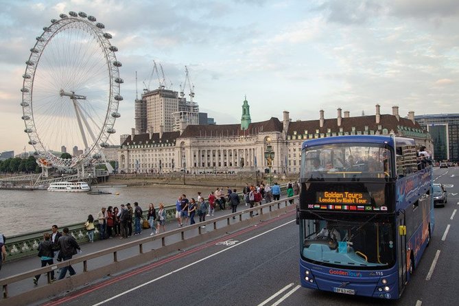 London by Night Sightseeing Open Top Bus Tour with Live Guide - Buckingham Palace and the royal route