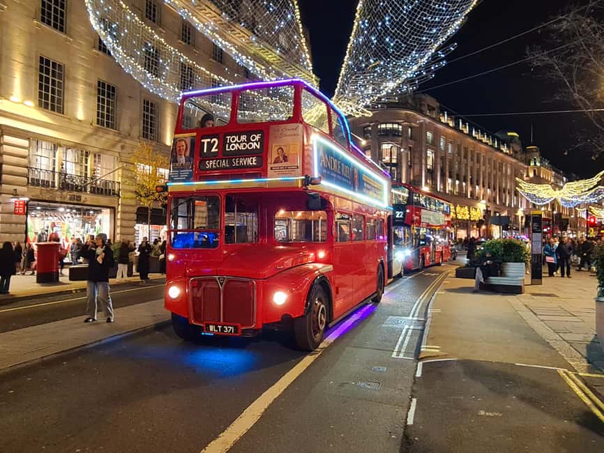 London: Christmas Lights Tour by Vintage Bus - Whitehall, Big Ben, and the London Eye