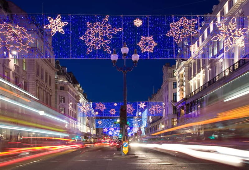 London Christmas Lights Tour by Vintage Bus Open Top - Starting outside the Grand Hotel on Northumberland Avenue