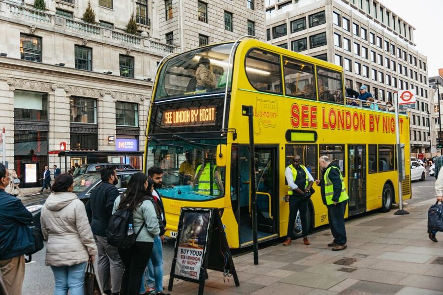 London: London by Night Sightseeing Open-Top Bus Tour - Harrods and the polished lights of Knightsbridge