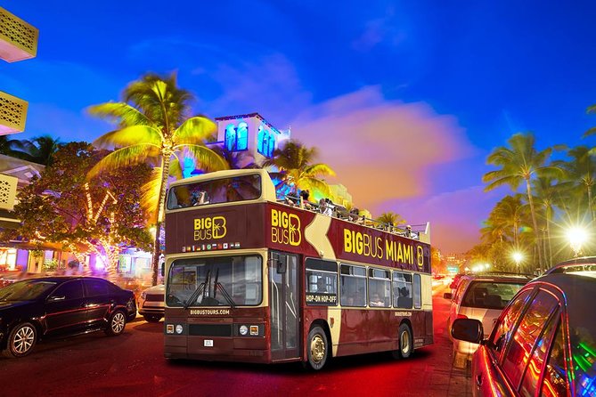 Miami: Open-top Bus Sightseeing Night Tour with Live Guide - From Bayside to the Kaseya Center