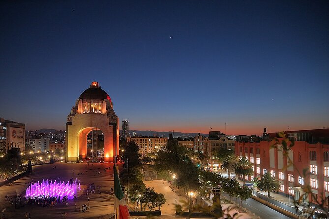 Night Tour of Mexico City Panoramic Ride on a Double-Decker Bus - The modern three-tower complex