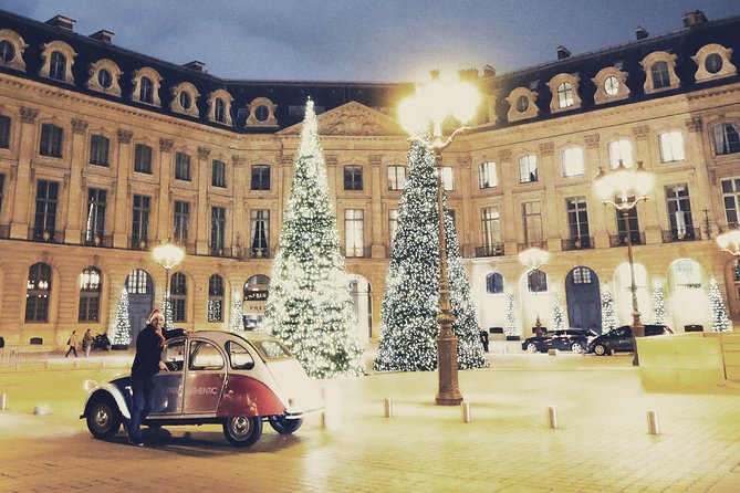Paris and Montmartre 2CV Tour by Night with Champagne - The Louvre from outside