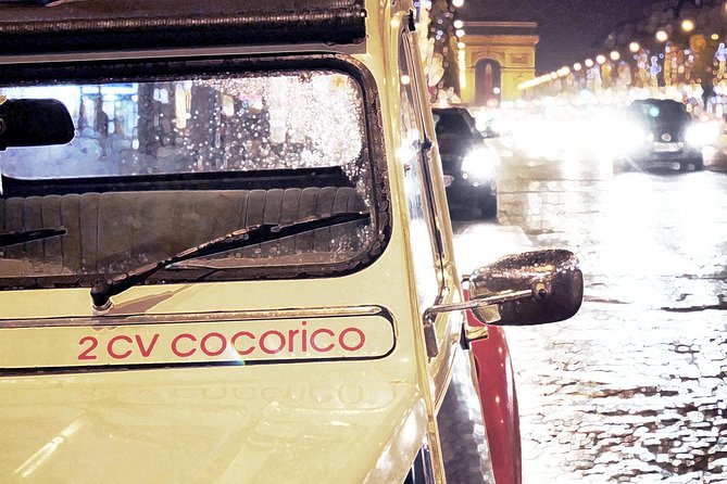 Paris and Montmartre 2CV Tour by Night with Champagne - Montmartre and Sacré Coeur after dark
