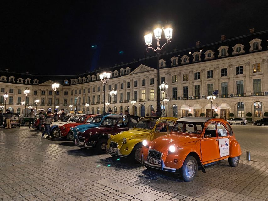 Paris: Private Guided City Tour at Night in Citroën 2CV - Paris by night, viewed from a tiny French car