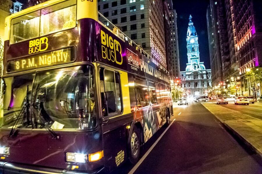 Philadelphia By Night Tour - Philadelphia after dark, seen from above