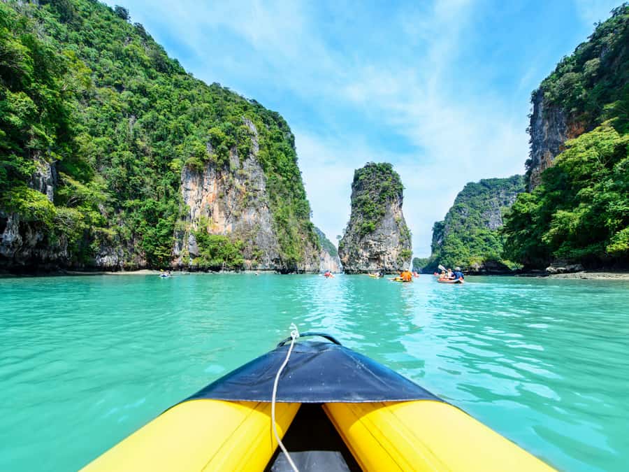 Phuket: Phang Nga Bay Bioluminescent Plankton and Sea Canoes - Sea canoes around Hong Island