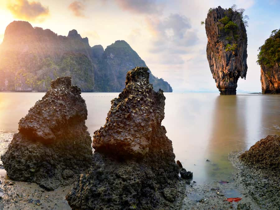 Phuket: Phang Nga Bay Bioluminescent Plankton and Sea Canoes - James Bond Island after the rush