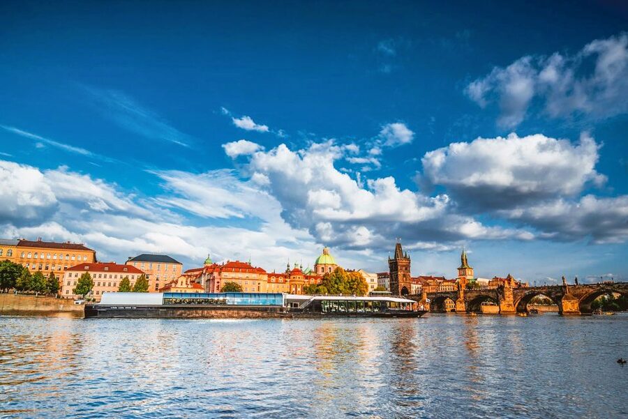 Prague: Vltava River Night Cruise with Buffet - Seating, group size, and who will enjoy it