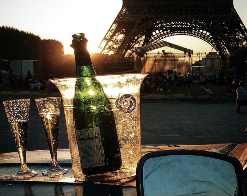 Private tour of Paris by Night with Champagne - The Eiffel Tower after dark